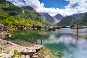 Europe, Norway, Hordaland, Odda, Bondhusvatnet, Bondhus glacier Europe, Norway, Hordaland, Odda, Bondhusvatnet, Bondhus glacier